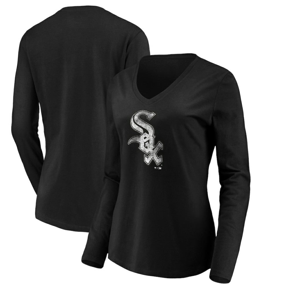 Chicago White Sox Women's Core Distressed Team Long Sleeve T-Shirt Sale
