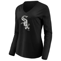 Chicago White Sox Women's Core Distressed Team Long Sleeve T-Shirt Sale