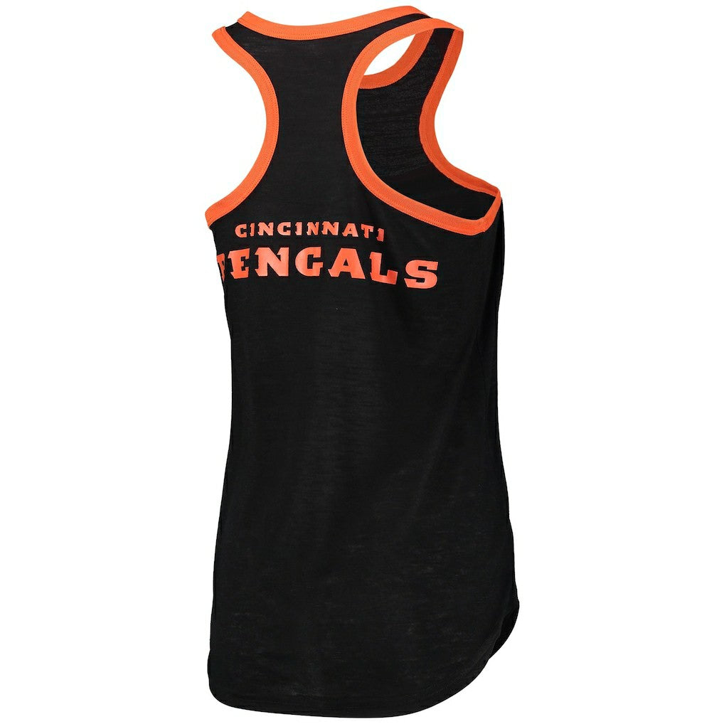 Cincinnati Bengals G-III 4Her by Carl Banks Women's Tater Burnout Tank Top Black - NFL