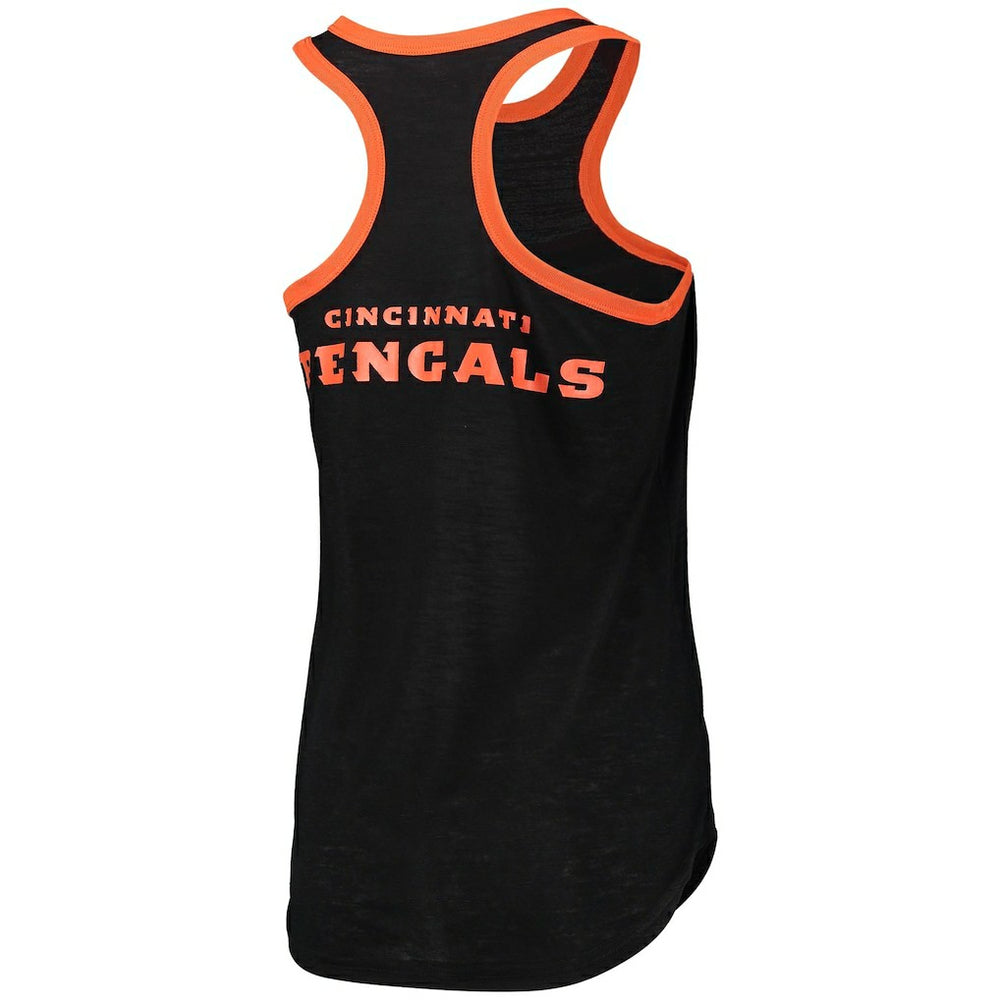 Cincinnati Bengals G-III 4Her by Carl Banks Women's Tater Burnout Tank Top Black - NFL
