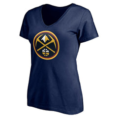 NBA - Denver Nuggets Women's Playmaker Personalized Name & Number V-Neck T-Shirt - Navy