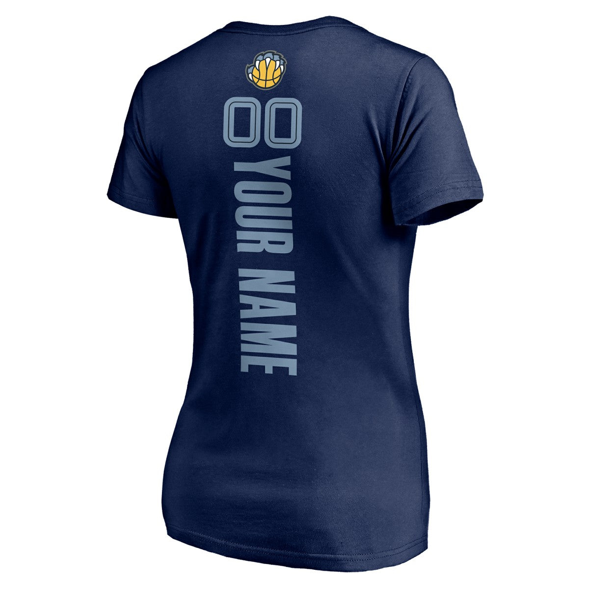 NBA - Memphis Grizzlies Women's Playmaker Personalized Name & Number V-Neck T-Shirt - Navy
