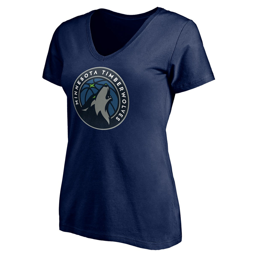NBA - Minnesota Timberwolves Women's Playmaker Personalized Name & Number V-Neck T-Shirt - Navy
