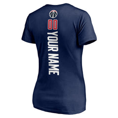 NBA - Washington Wizards Women's Playmaker Personalized Name & Number V-Neck T-Shirt - Navy
