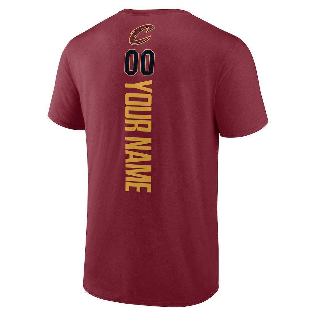 NBA - Cleveland Cavaliers Playmaker Personalized Name & Number T-Shirt - Wine