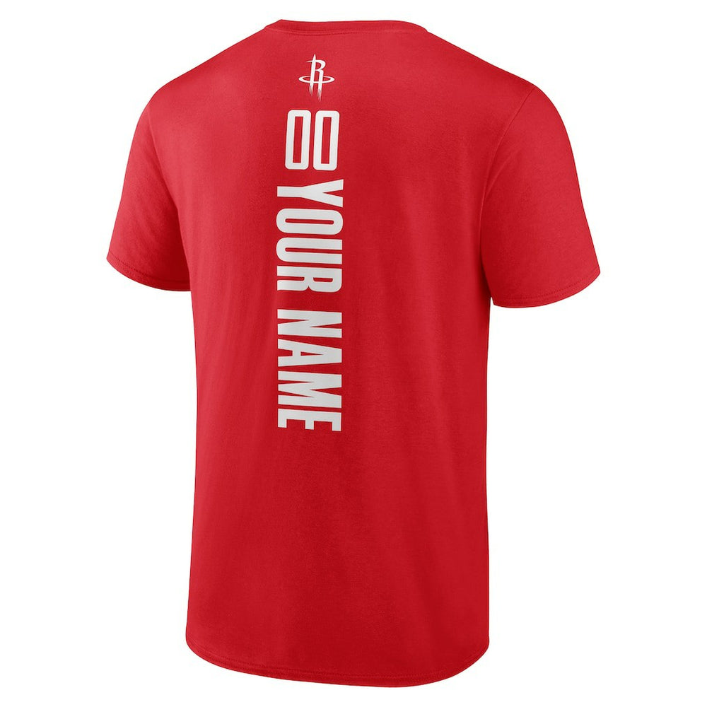 NBA - Houston Rockets Playmaker Personalized Name & Number T-Shirt - Red