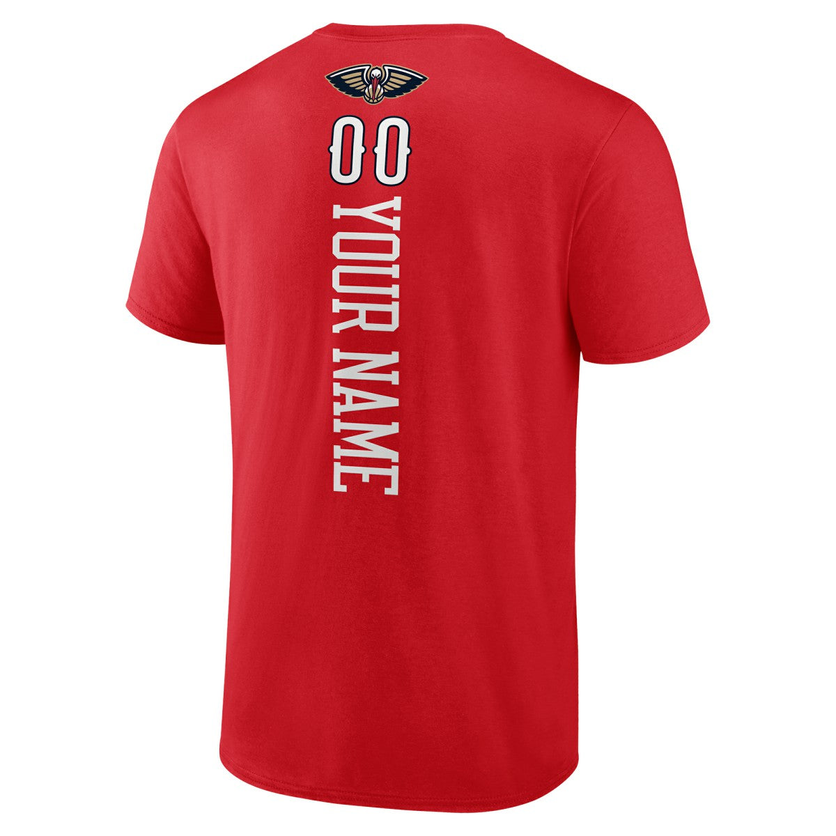NBA - New Orleans Pelicans Playmaker Personalized Name & Number T-Shirt - Red