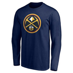 NBA - Denver Nuggets Playmaker Personalized Name & Number Long Sleeve T-Shirt - Navy