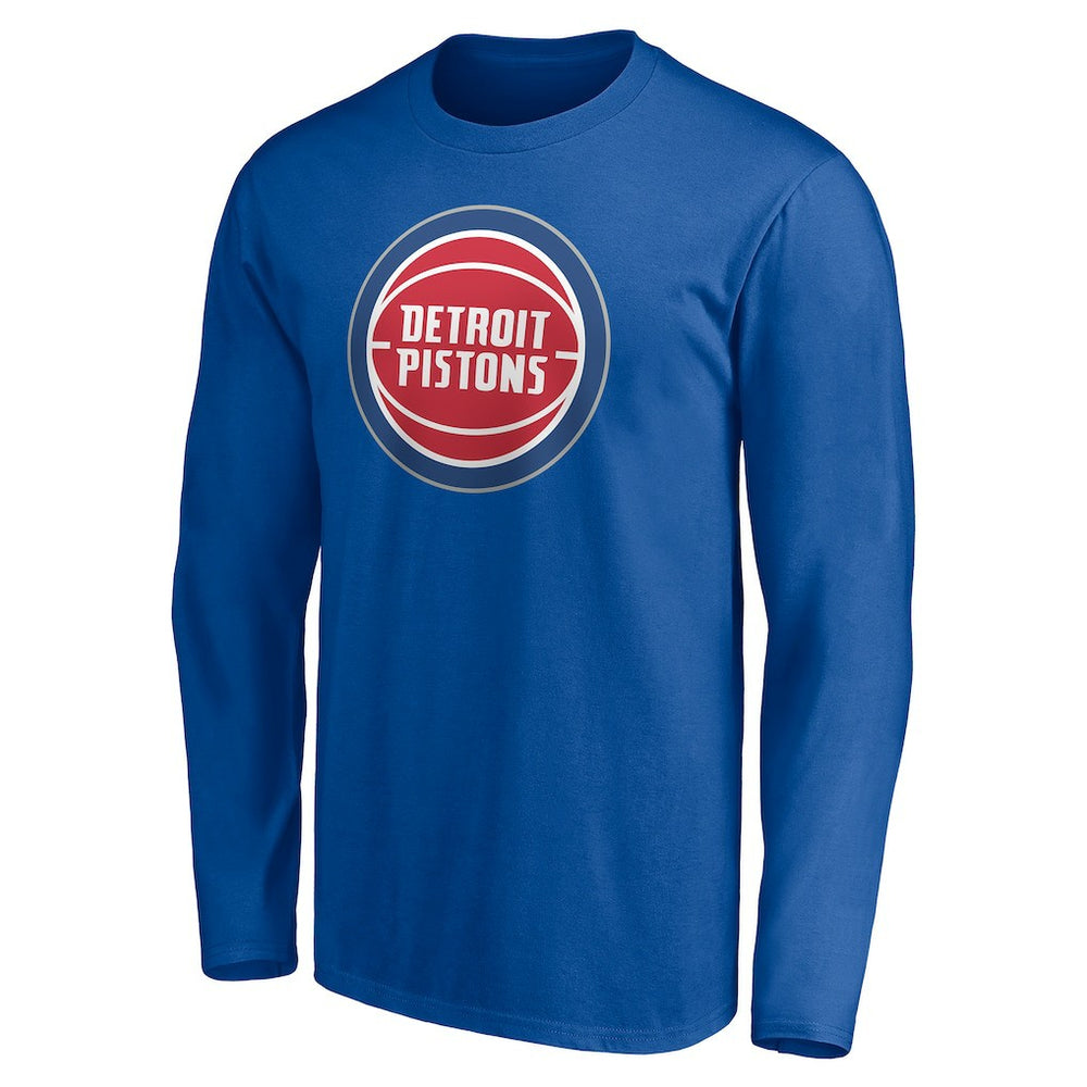 NBA - Detroit Pistons Playmaker Personalized Name & Number Long Sleeve T-Shirt - Blue