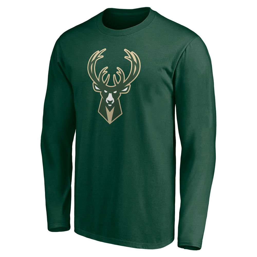 NBA - Milwaukee Bucks Playmaker Personalized Name & Number Long Sleeve T-Shirt - Hunter Green