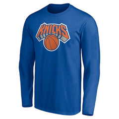 NBA - New York Knicks Playmaker Personalized Name & Number Long Sleeve T-Shirt - Blue
