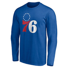 NBA - Philadelphia 76ers Playmaker Personalized Name & Number Long Sleeve T-Shirt - Royal