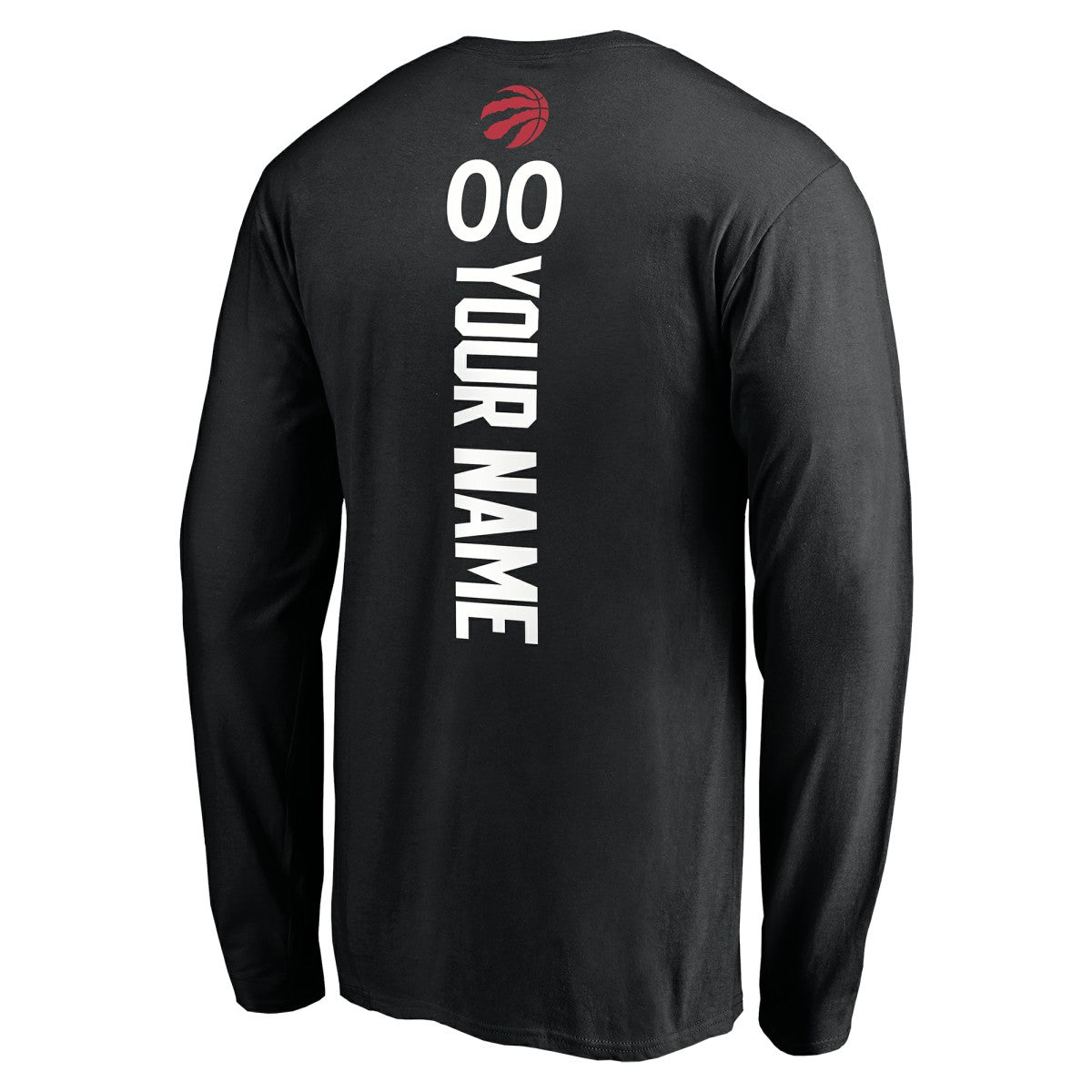NBA - Toronto Raptors Playmaker Personalized Name & Number Long Sleeve T-Shirt - Black