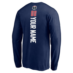 NBA - Washington Wizards Playmaker Personalized Name & Number Long Sleeve T-Shirt - Navy