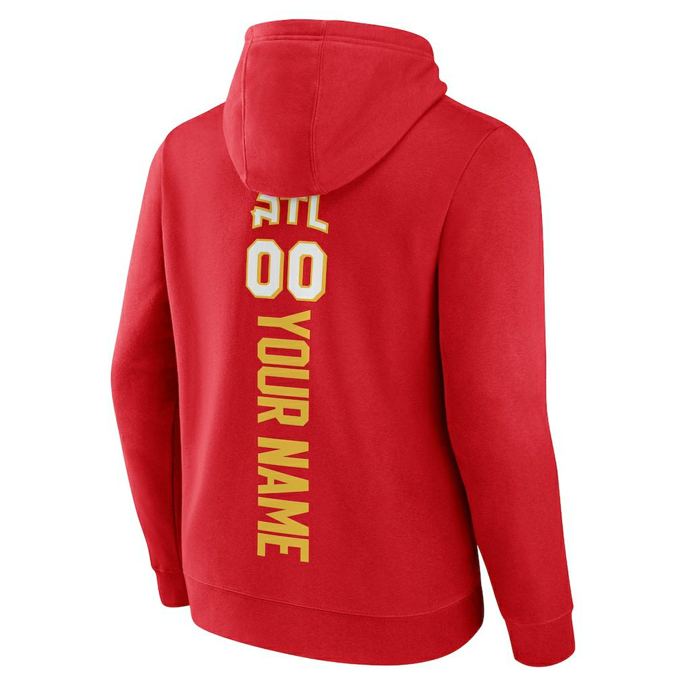 NBA - Atlanta Hawks Playmaker Personalized Name & Number Pullover Hoodie - Red