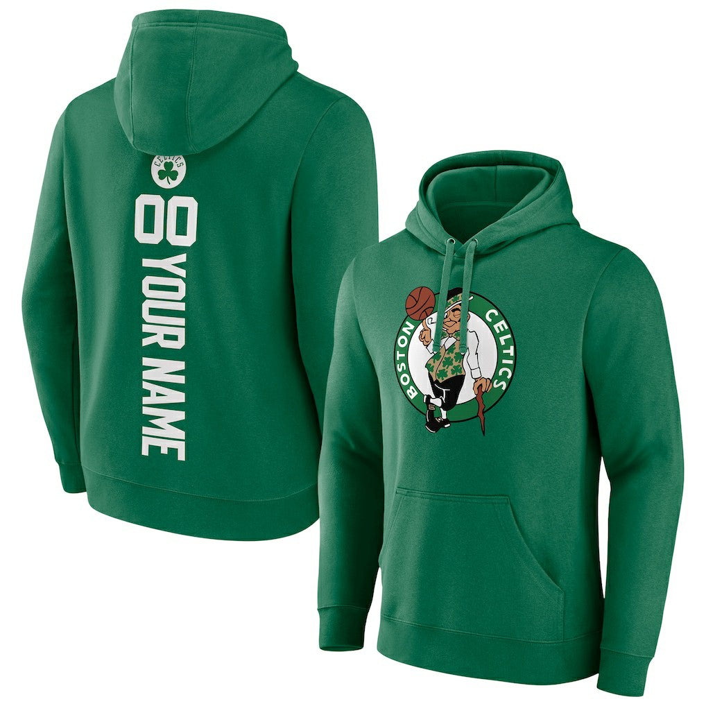 NBA - Boston Celtics Playmaker Personalized Name & Number Pullover Hoodie - Green