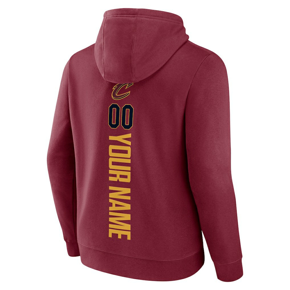 NBA - Cleveland Cavaliers Playmaker Personalized Name & Number Pullover Hoodie - Wine