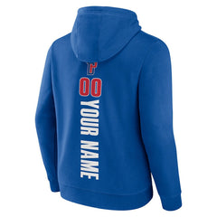 NBA - Detroit Pistons Playmaker Personalized Name & Number Pullover Hoodie - Blue