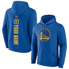 NBA - Golden State Warriors Playmaker Personalized Name & Number Pullover Hoodie - Royal