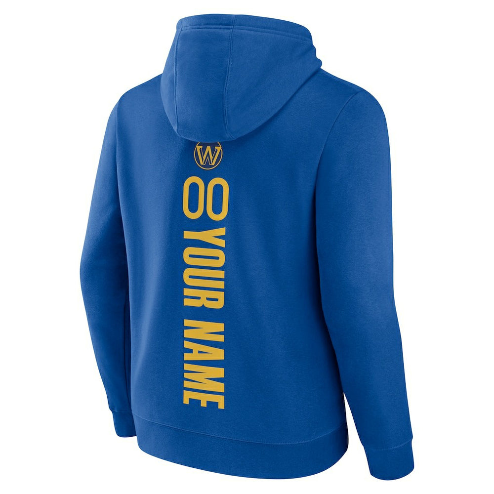 NBA - Golden State Warriors Playmaker Personalized Name & Number Pullover Hoodie - Royal
