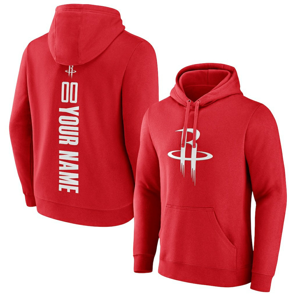 NBA - Houston Rockets Playmaker Personalized Name & Number Pullover Hoodie - Red