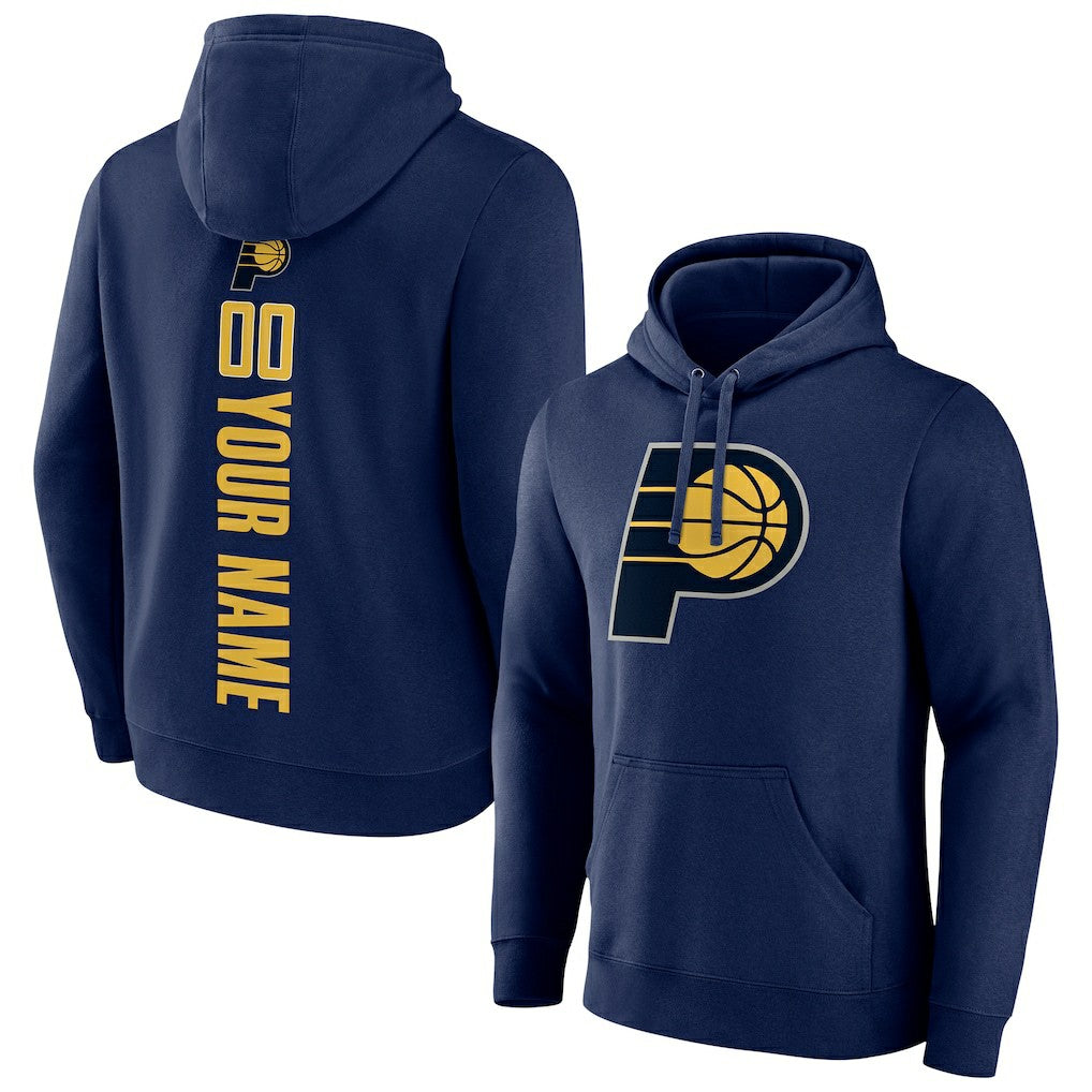 NBA - Indiana Pacers Playmaker Personalized Name & Number Pullover Hoodie - Navy