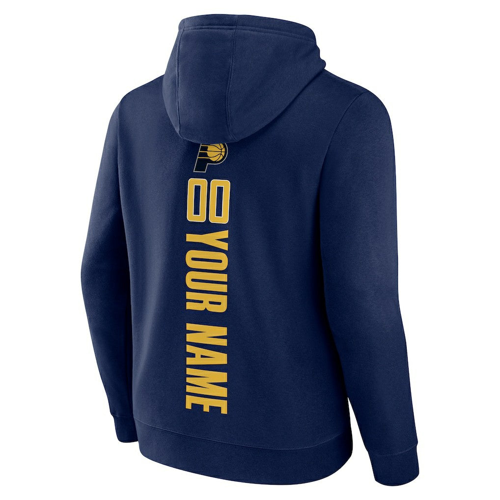 NBA - Indiana Pacers Playmaker Personalized Name & Number Pullover Hoodie - Navy