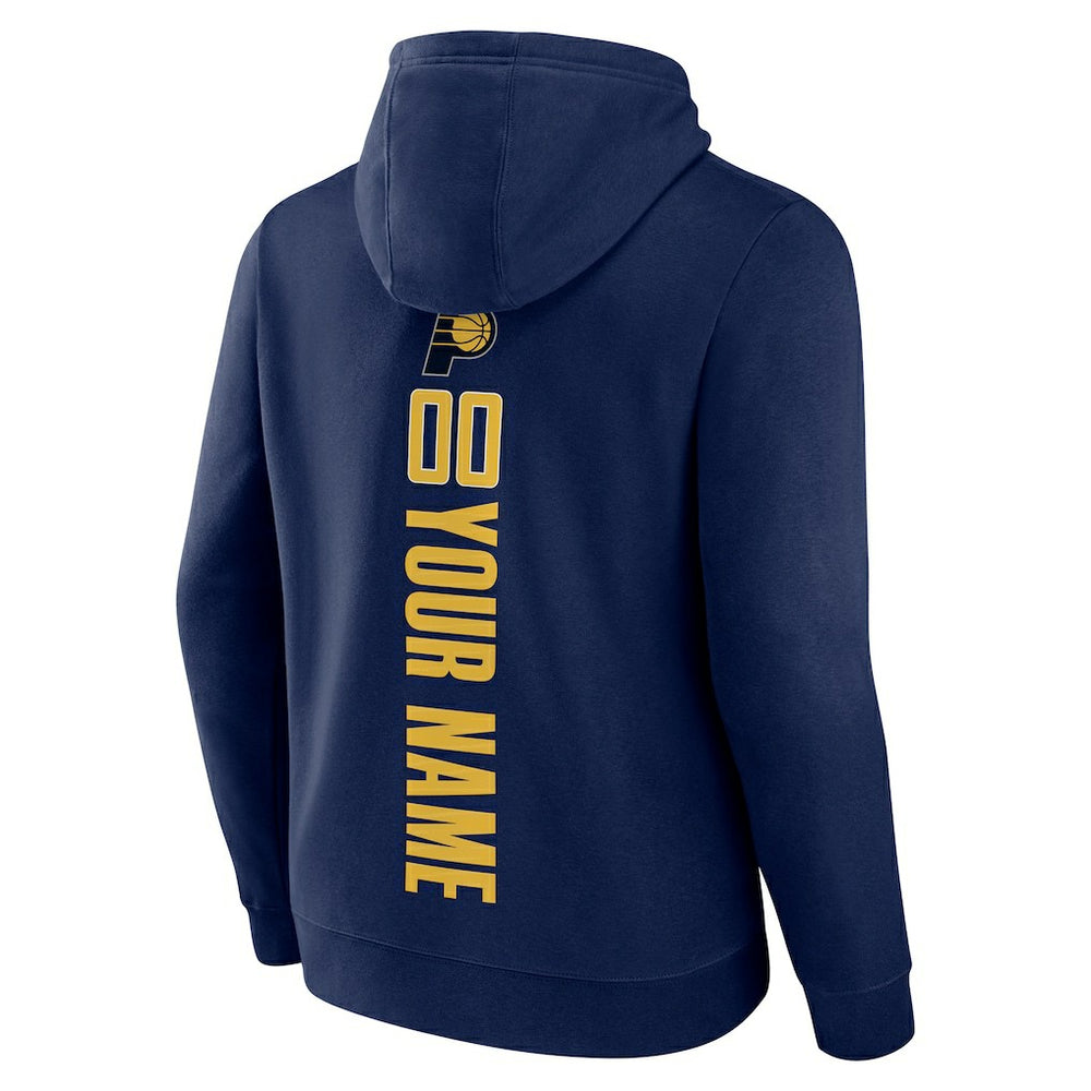 NBA - Indiana Pacers Playmaker Personalized Name & Number Pullover Hoodie - Navy
