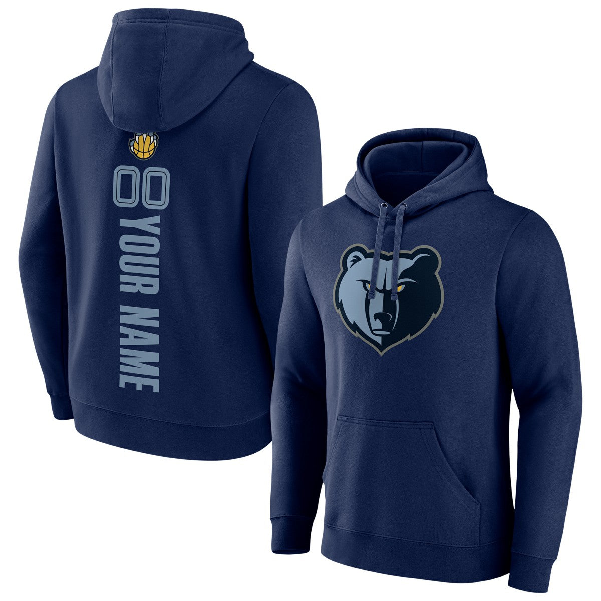 NBA - Memphis Grizzlies Playmaker Personalized Name & Number Pullover Hoodie - Navy