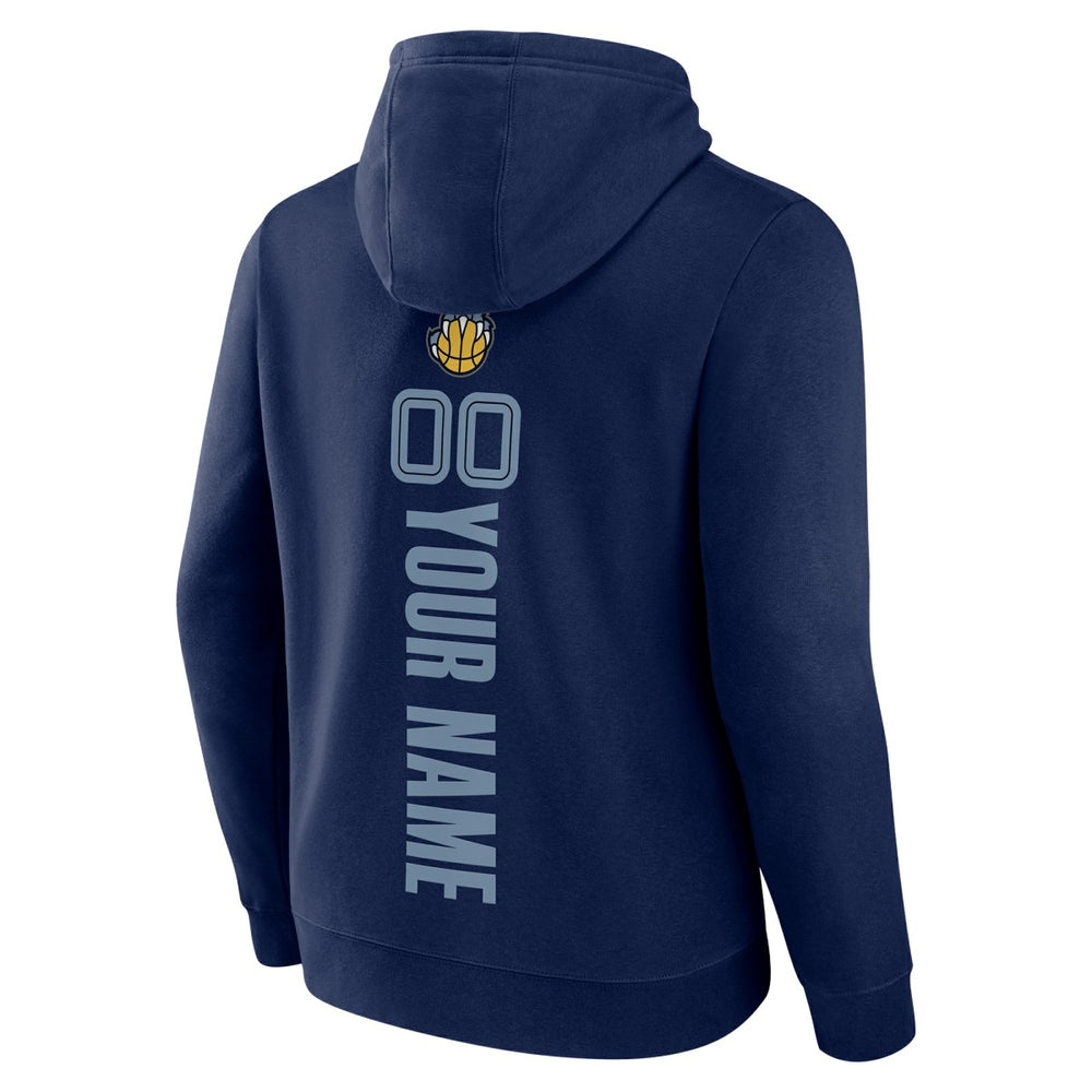 NBA - Memphis Grizzlies Playmaker Personalized Name & Number Pullover Hoodie - Navy