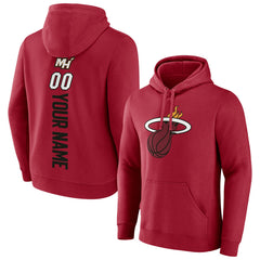 NBA - Miami Heat Playmaker Personalized Name & Number Pullover Hoodie - Red