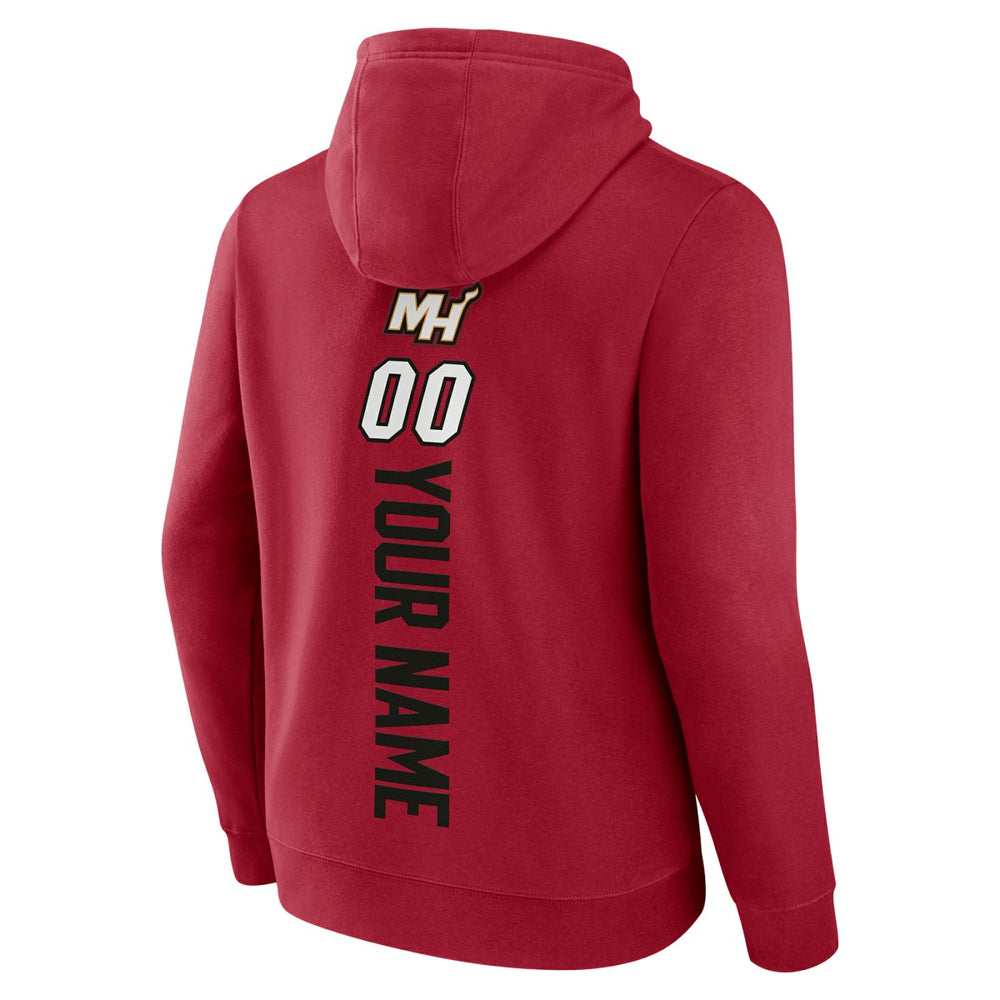 NBA - Miami Heat Playmaker Personalized Name & Number Pullover Hoodie - Red