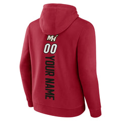NBA - Miami Heat Playmaker Personalized Name & Number Pullover Hoodie - Red