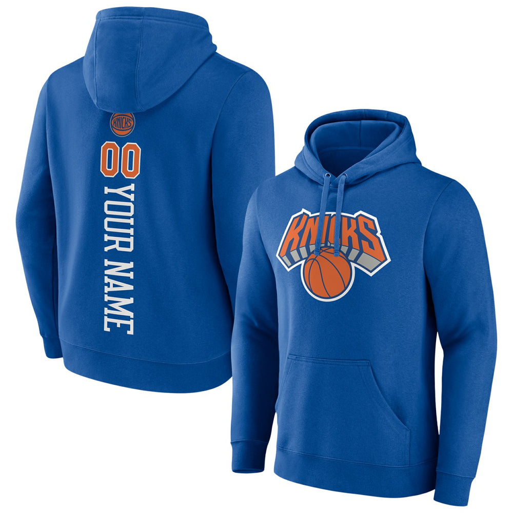 NBA - New York Knicks Playmaker Personalized Name & Number Pullover Hoodie - Blue