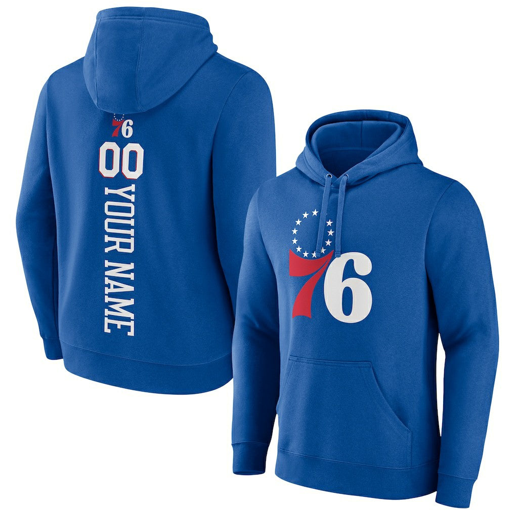 NBA - Philadelphia 76ers Playmaker Personalized Name & Number Pullover Hoodie - Royal