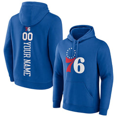 NBA - Philadelphia 76ers Playmaker Personalized Name & Number Pullover Hoodie - Royal