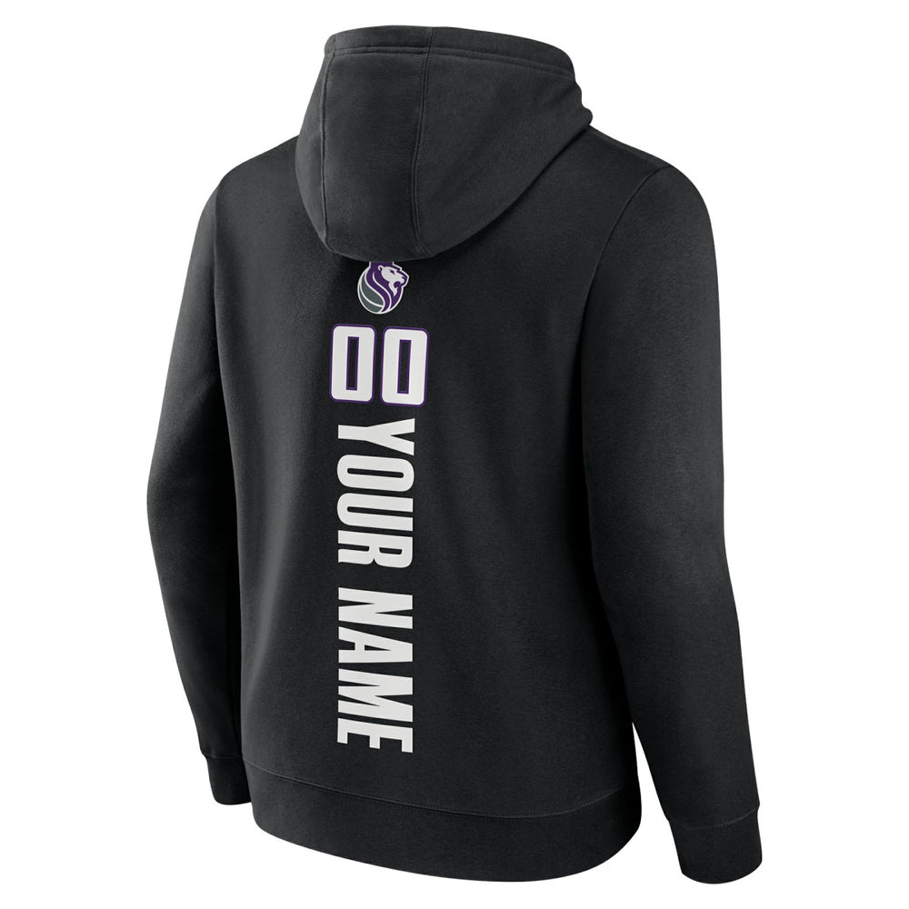 NBA - Sacramento Kings Playmaker Personalized Name & Number Pullover Hoodie - Black