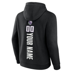NBA - Sacramento Kings Playmaker Personalized Name & Number Pullover Hoodie - Black