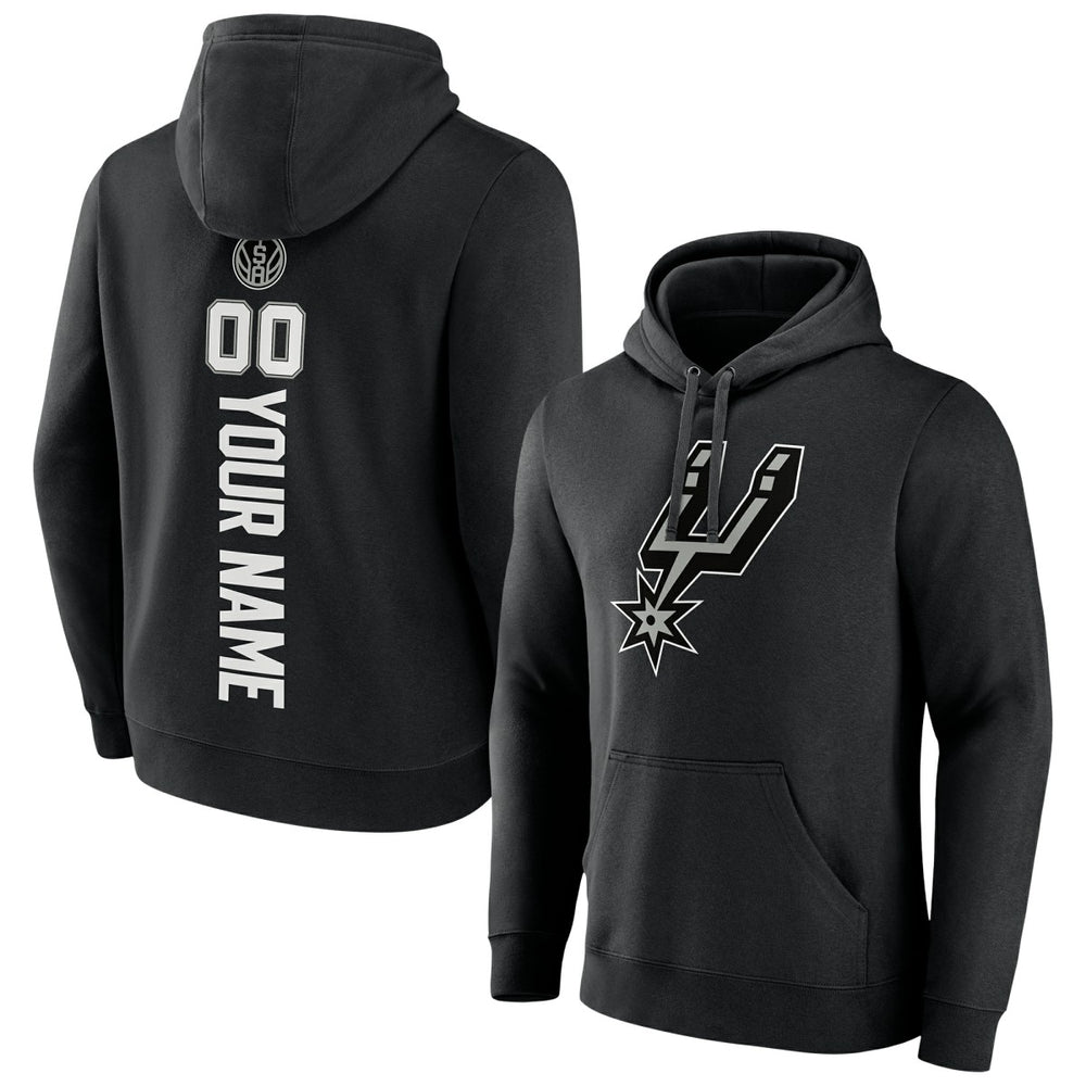 NBA - San Antonio Spurs Playmaker Personalized Name & Number Pullover Hoodie - Black
