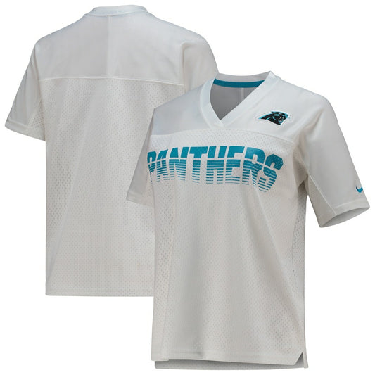Carolina Panthers Women's Fan Replica Jersey - White | NFL Jerseys
