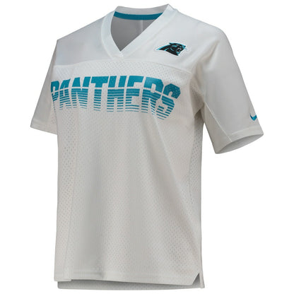 Carolina Panthers Women's Fan Replica Jersey - White | NFL Jerseys