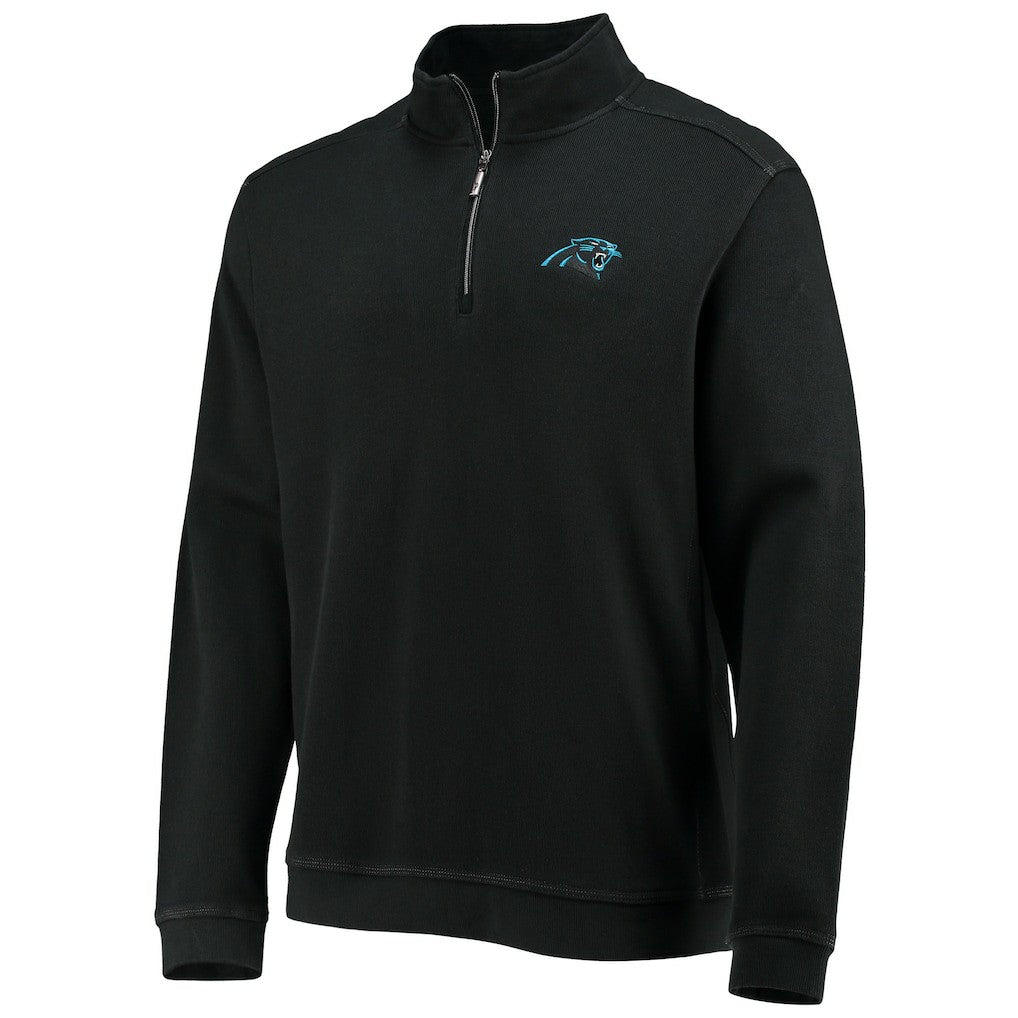 Carolina Panthers Nassau Half-Zip Jacket Black - Tommy Bahama