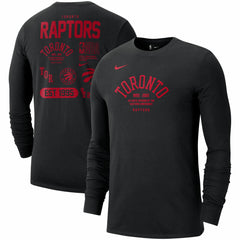 Nike - Toronto Raptors 75th Anniversary Courtside Element Long Sleeve T-Shirt - Black