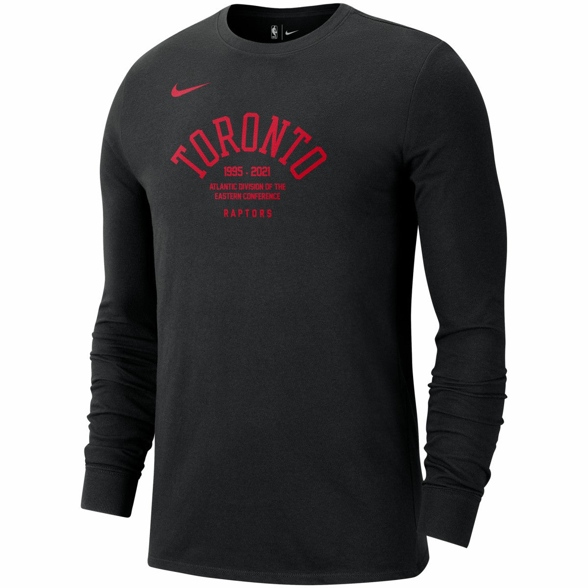 Nike - Toronto Raptors 75th Anniversary Courtside Element Long Sleeve T-Shirt - Black