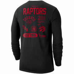 Nike - Toronto Raptors 75th Anniversary Courtside Element Long Sleeve T-Shirt - Black
