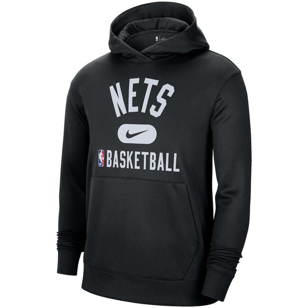 Nike - Brooklyn Nets 2021-2022 Spotlight On Court Performance Practice Pullover Hoodie - Black