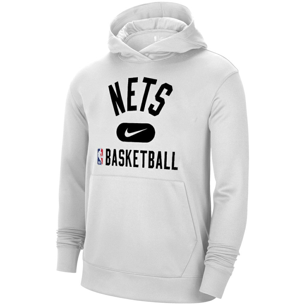 Nike - Brooklyn Nets 2021-2022 Spotlight On Court Performance Practice Pullover Hoodie - White