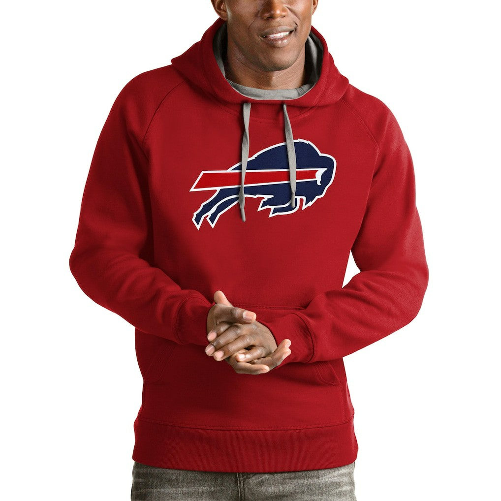 Buffalo Bills Antigua Victory Pullover Hoodie Red - NFL