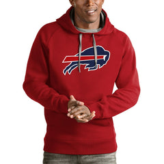 Buffalo Bills Antigua Victory Pullover Hoodie Red - NFL