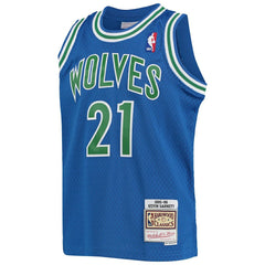Mitchell & Ness - Kevin Garnett Minnesota Timberwolves Youth 1995-96 Hardwood Classics Swingman Jersey - Blue